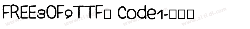 FREE3OF9TTF或 Code1字体转换